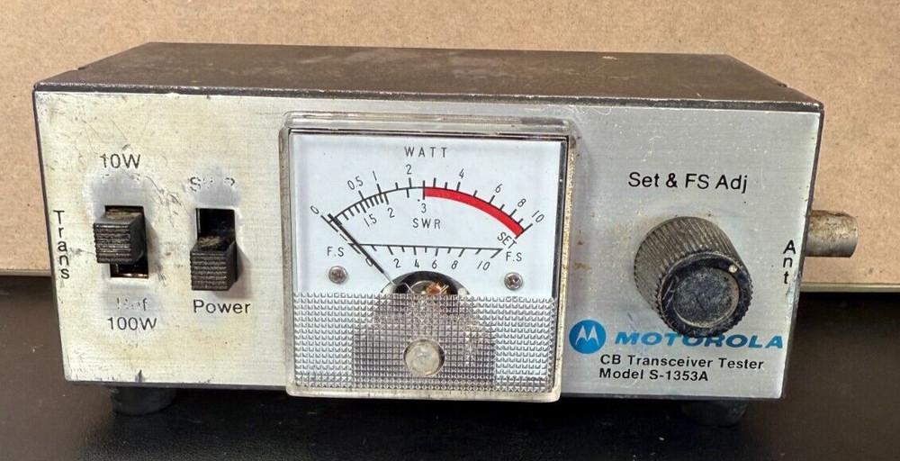 Motorola CB Transceiver Tester Model S-1353A Untested