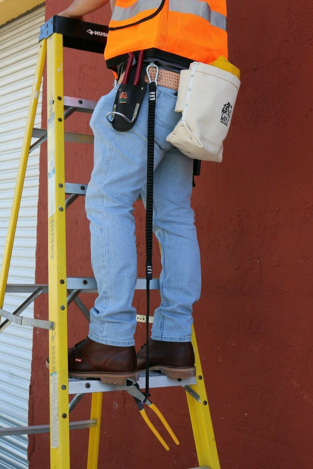 New Tool Lanyard Shock Absorbing with Carabiner 15lb Weight Capacity New Safety