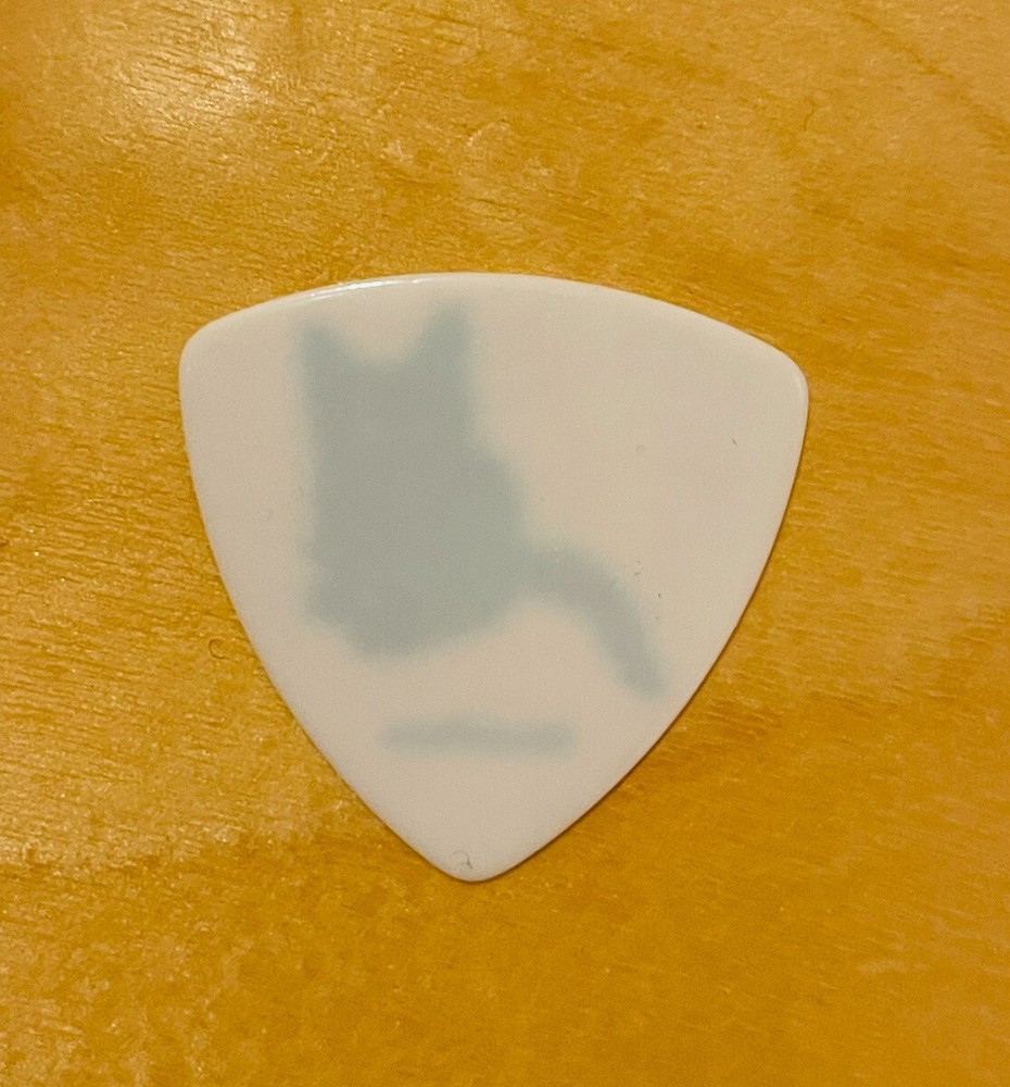 Music Farm Original Guitar Pick Black Kitten Pattern Triangle Medium