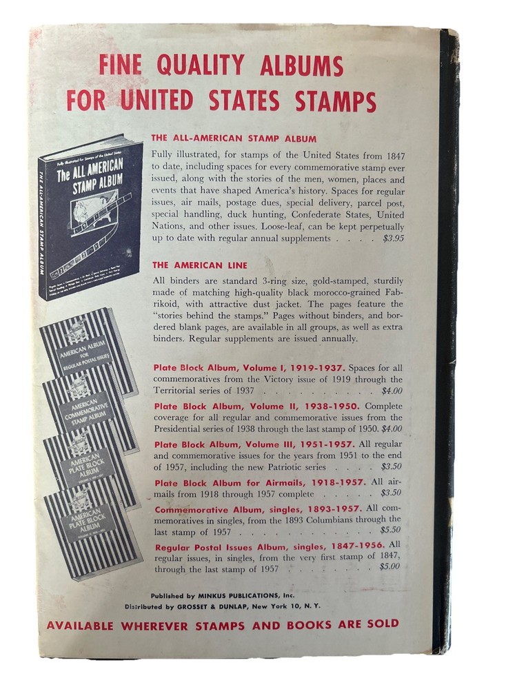 1959 EDITION MINKUS AMERICAN STAMP CATALOG HC
