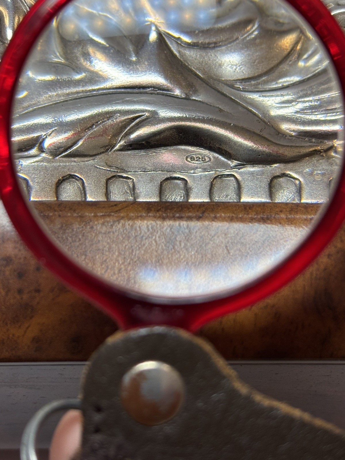 Sterling Silver & Wood Vintage Tea Storage Box Hand Made In Italy Art Collection