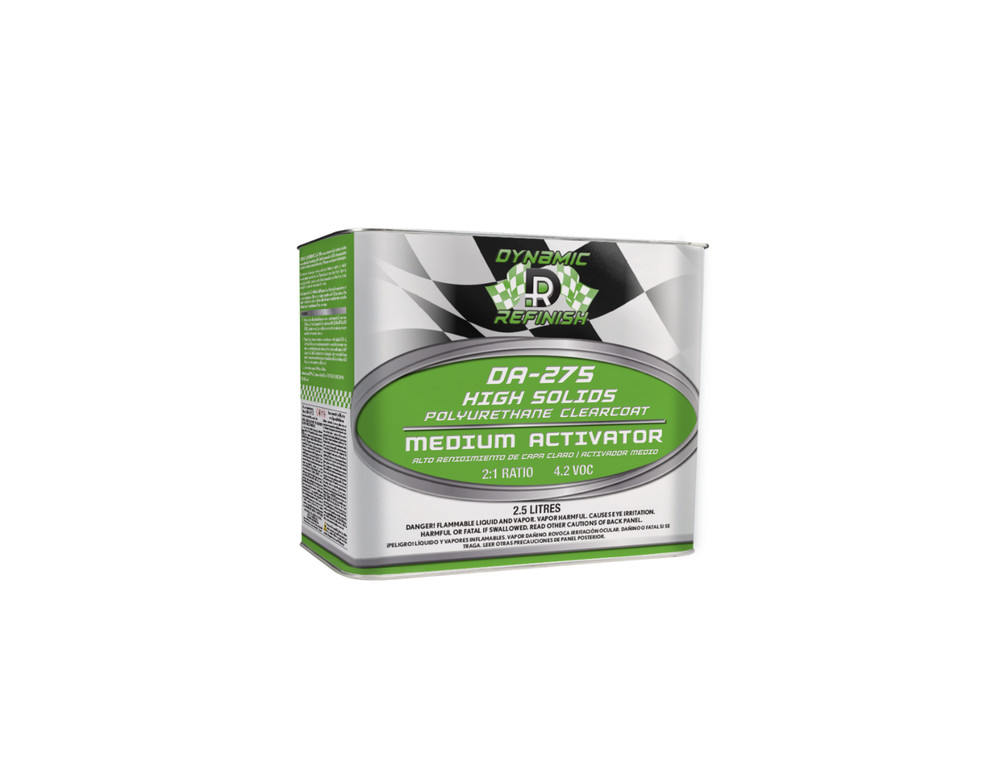 Dynamic Refinish HS 2:1 Clearcoat & Medium Activator (7. 5 Ltr. Kit)