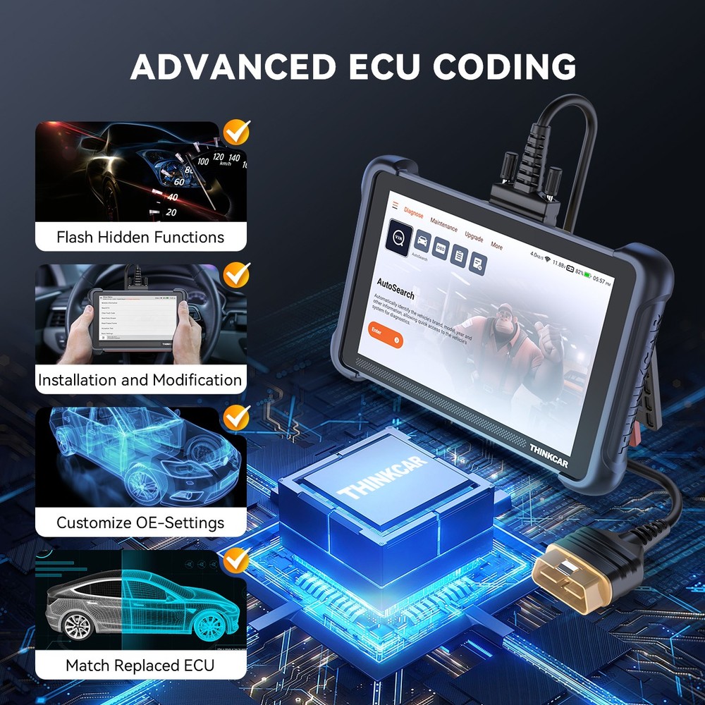 ThinkScan 689 OBD2 Diagnostic ALL System Scanner Tool Bidirectional 34+ Services