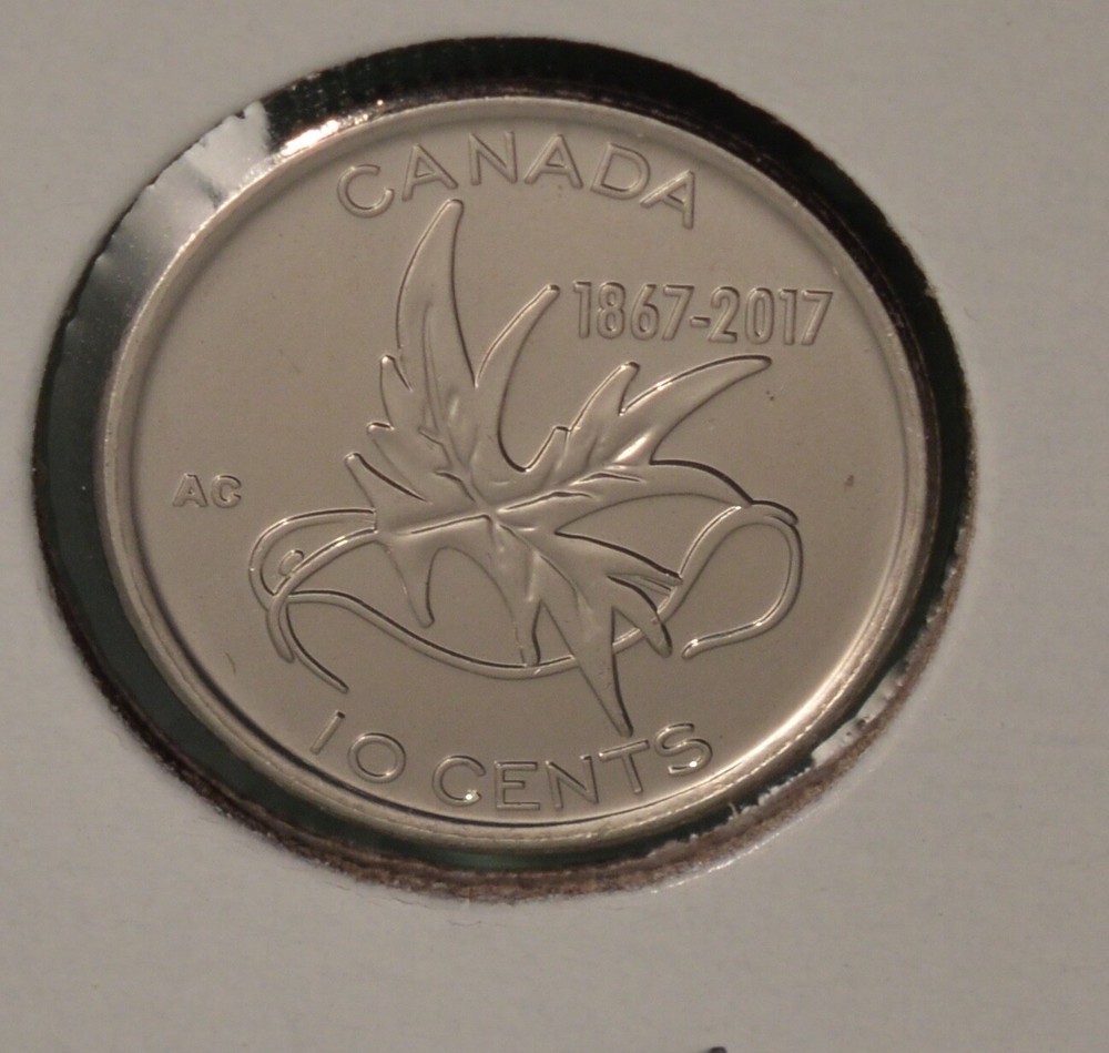 2017 Canada Ten Cents - 150 YEARS - UNCIRCULATED - From Mint Roll🇨🇦🇨🇦