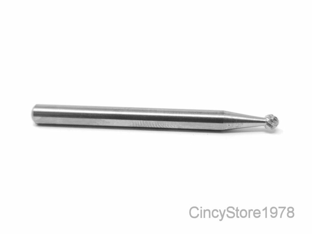 SD41D Ball Shape SOLID Carbide Burr Bur Cutting Tool Die Grinder Bit 1/8"