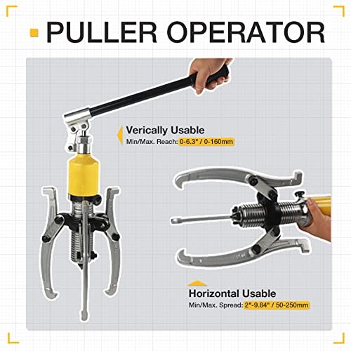 Hydraulic Gear Puller Hydraulic Puller Kit Bearing Puller with Case 2 or 10 Ton