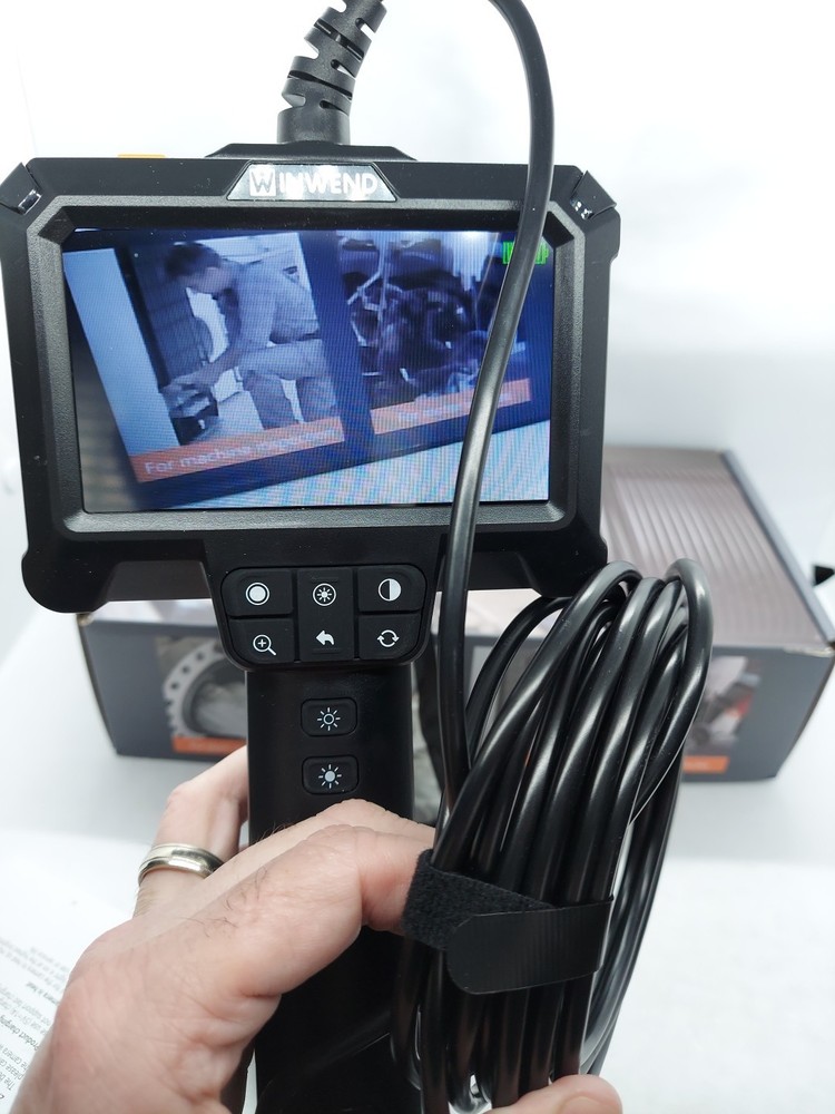 Endoscope Camera with Light - 4.3'' IPS Screen 1080P HD Borescope