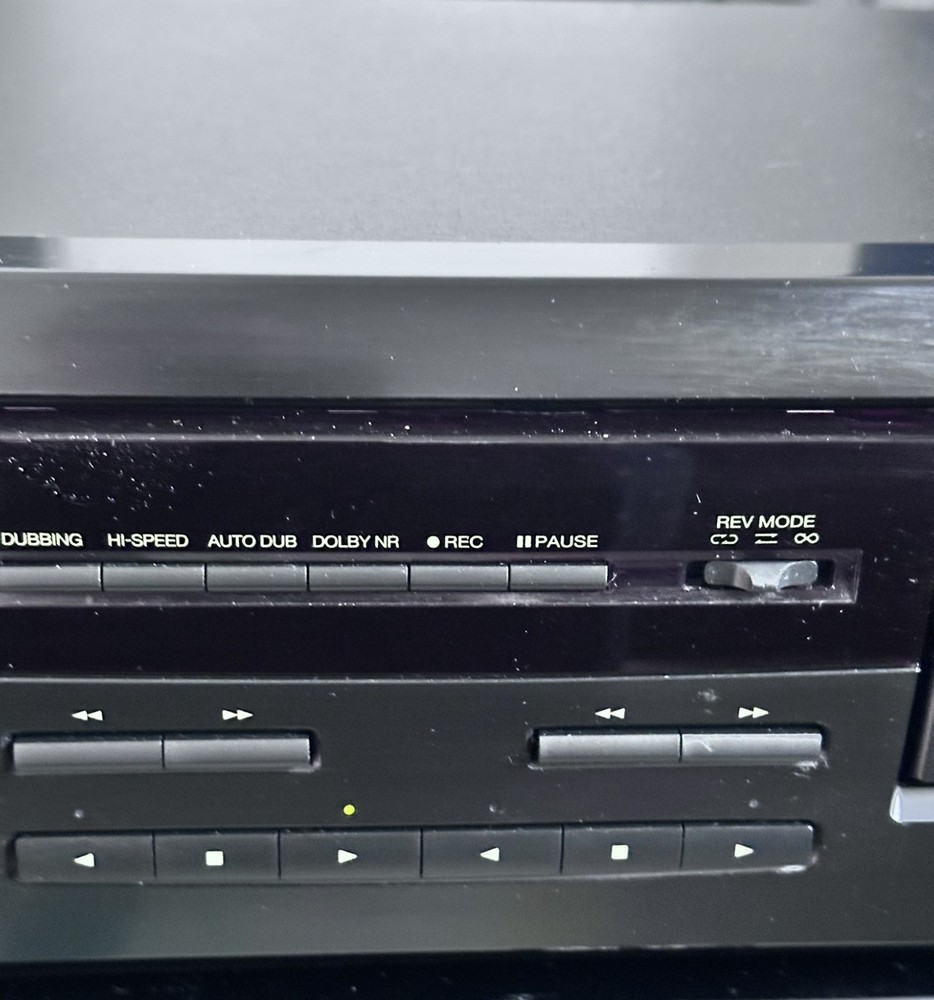 Techwood TDX85 Dual Cassette Deck Auto Reverse Dolby NR Tested Working