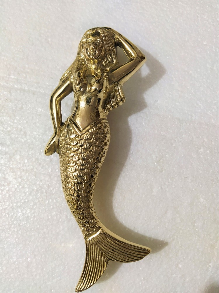 Decorative Brass Mermaid Door Knocker Solid Brass