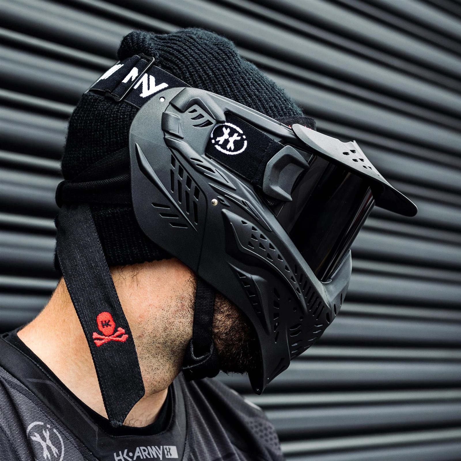 CLEARANCE HK Army HSTL Paintball Goggle Mask - Anti Fog Thermal Black Smoke Lens