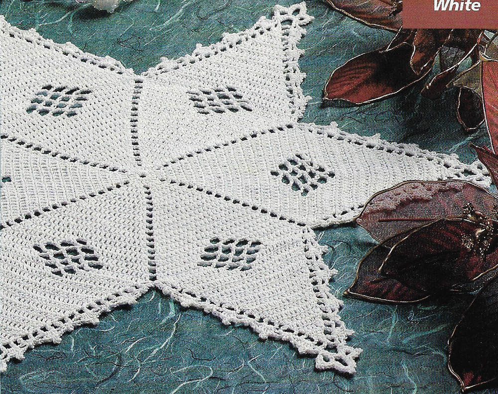 Snowflake Doily crochet pattern instructions