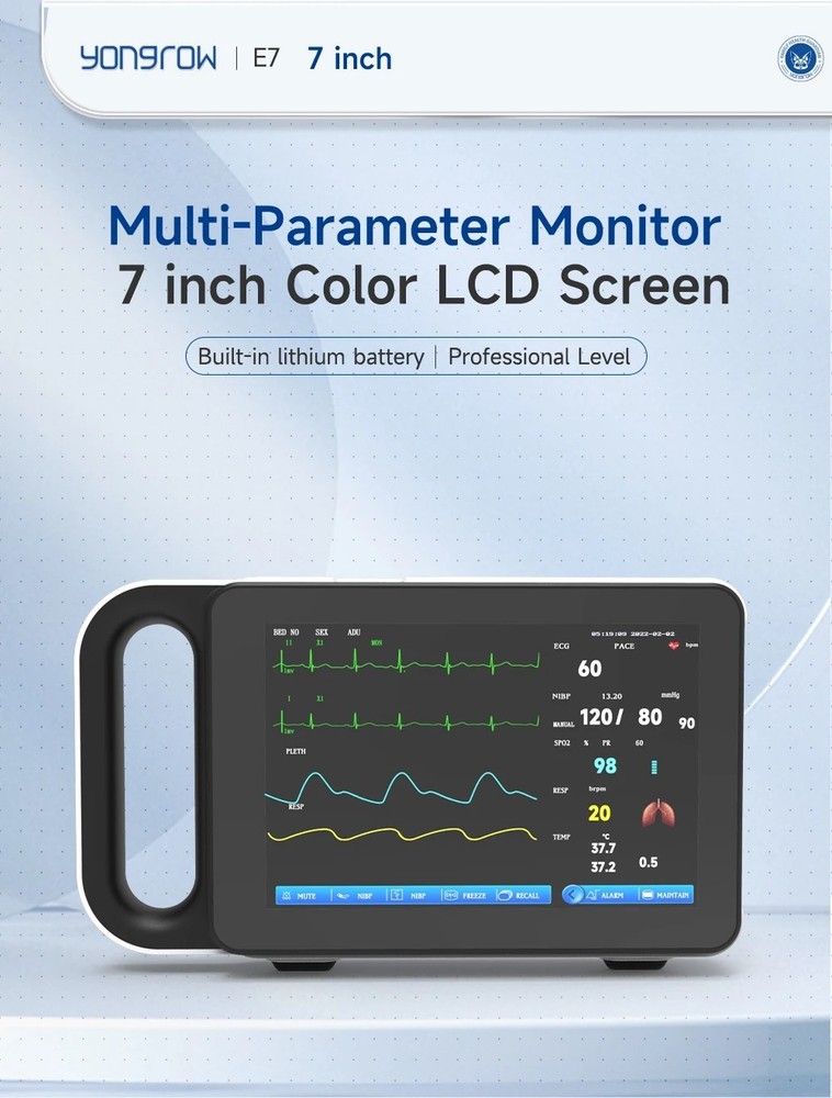 7-inch ColorTouch Screen Multi-parameter Patient Monitor