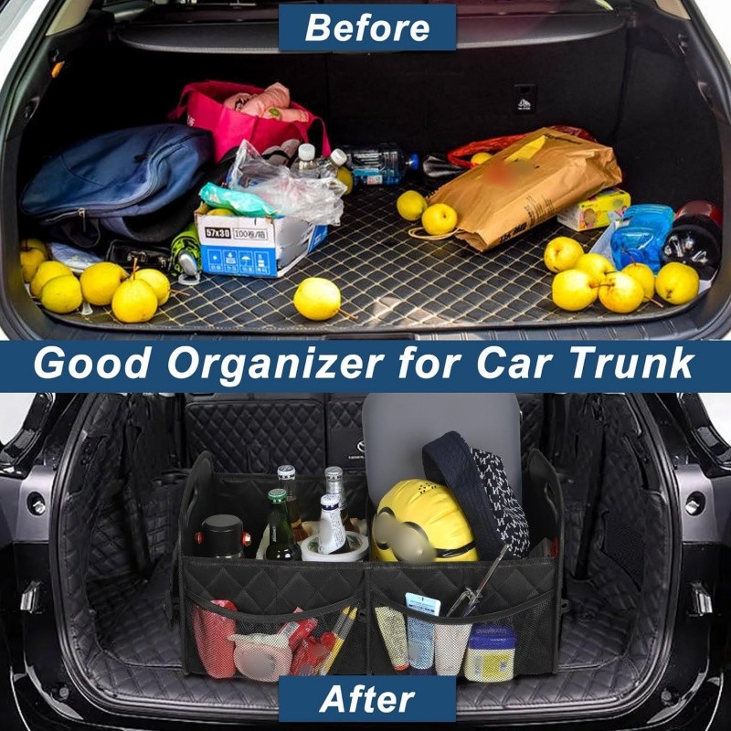 Car Trunk SUV Cargo Organizer Foldable Collapsible Multipurpose Storage Box Bag