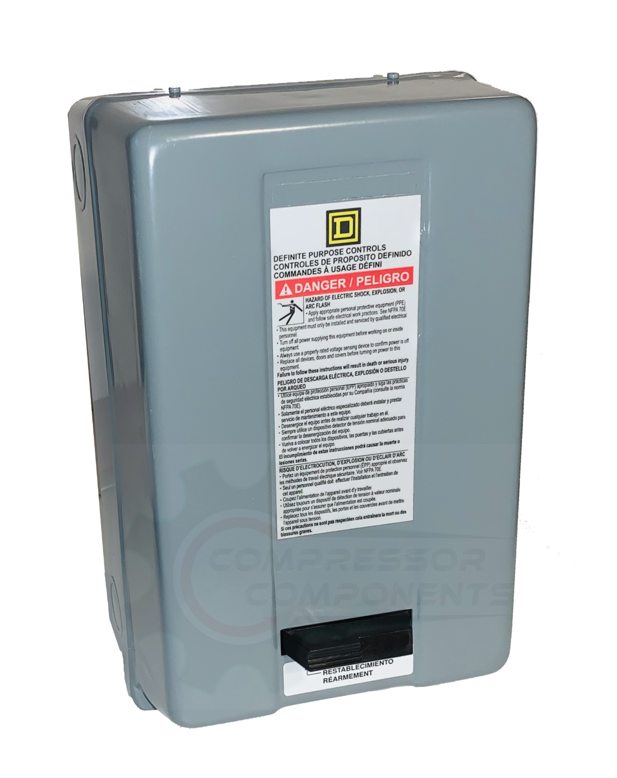 SQUARE D 8911DPSG42V09 MAGNETIC MOTOR STARTER 7.5 HP 1-PH 230VAC 40A W/Overload