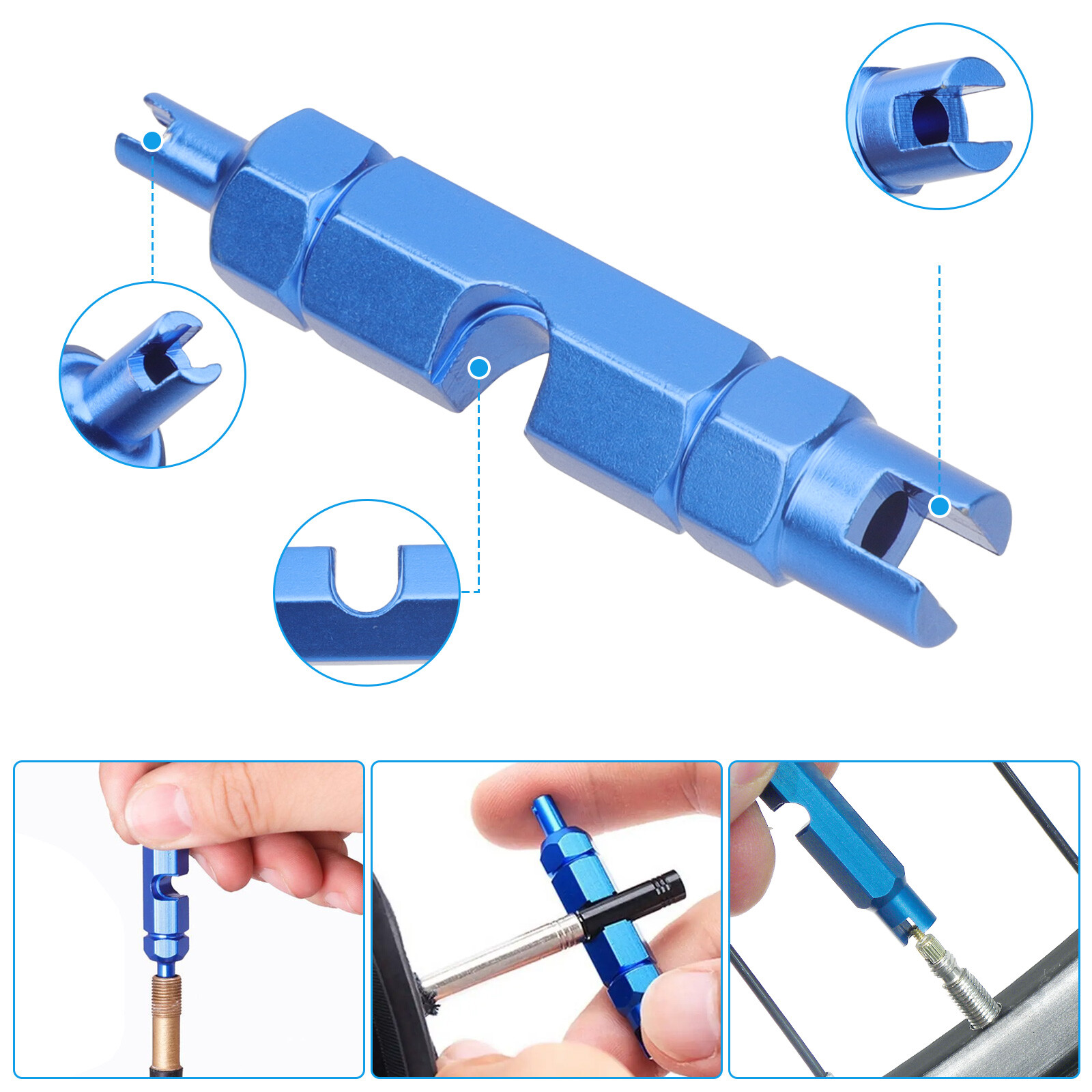 Tire Valve Stem Core Remover&Installer/Replacement Tool Kit For TR413 Valve Core