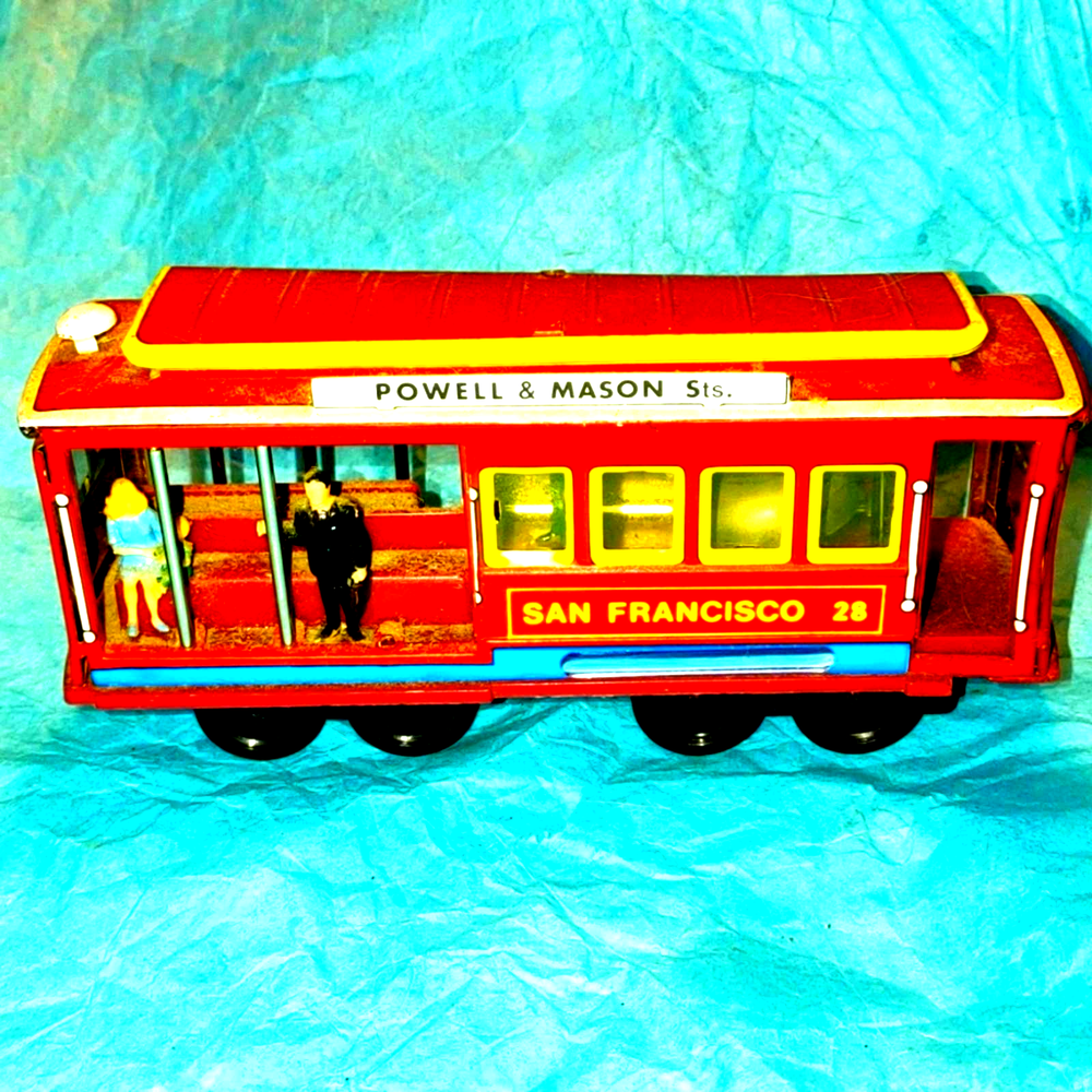 Power driven San Francisco bus with Bell that rings