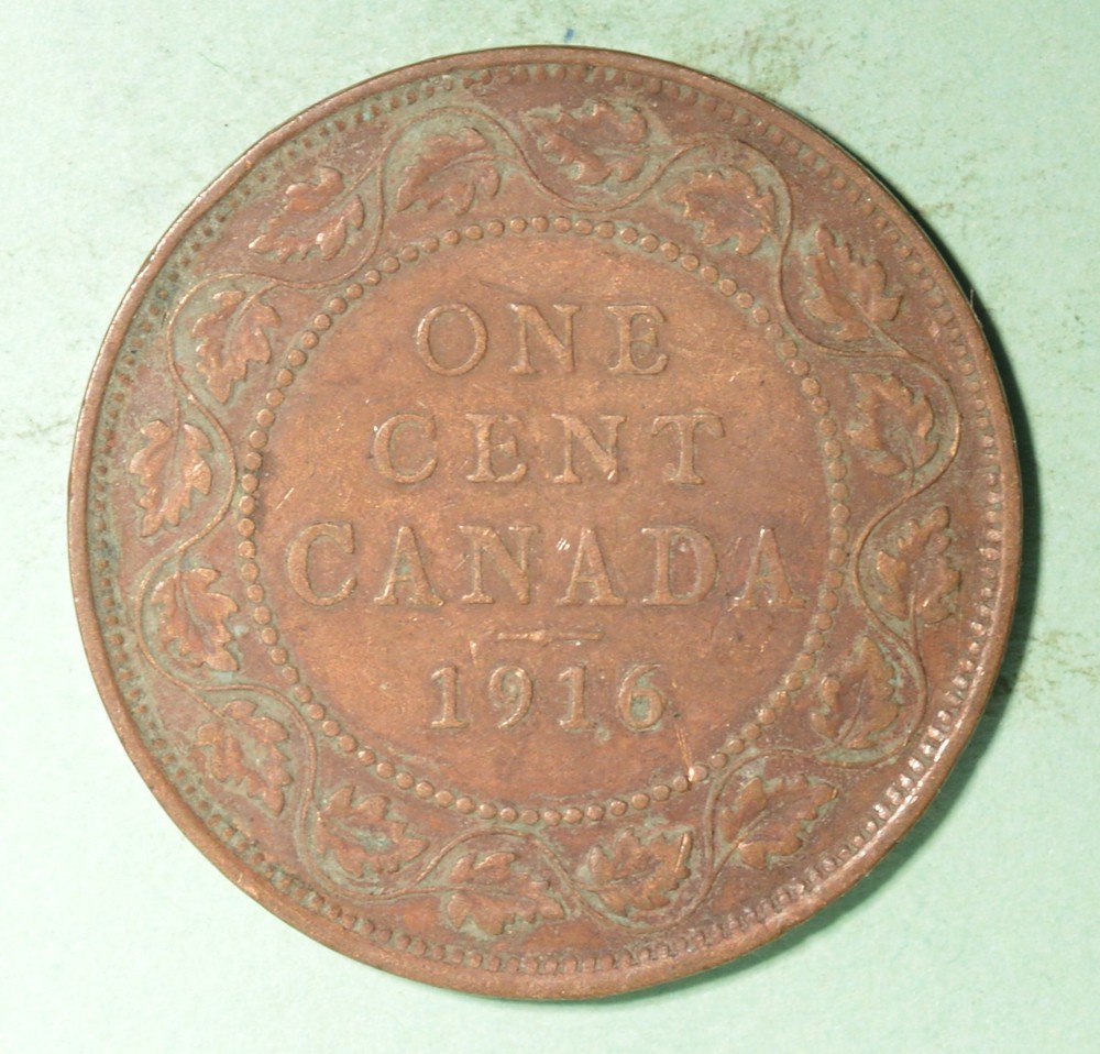 1916 - Canada Large Cent  - INV# X-223