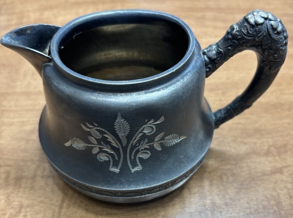 Antique Silver Plated Creamer, Leonard Mfg Co