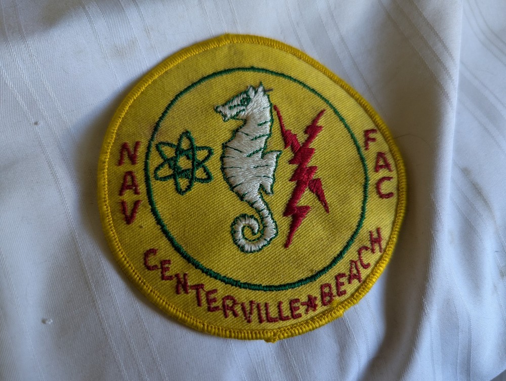 US Navy NAV FAC Centerville Beach CA round embroidered patch 3.5"