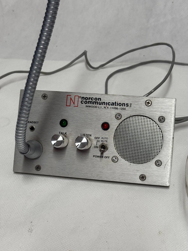 Norcon Communications TTU-7X Talk-Thru Unit Tested Base & Windows Unit