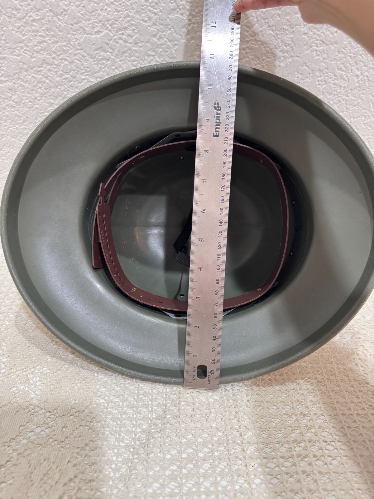 Vtg Mail Carrier Pith Helmet Safari Style Plastic Adjustable Hat Made USA