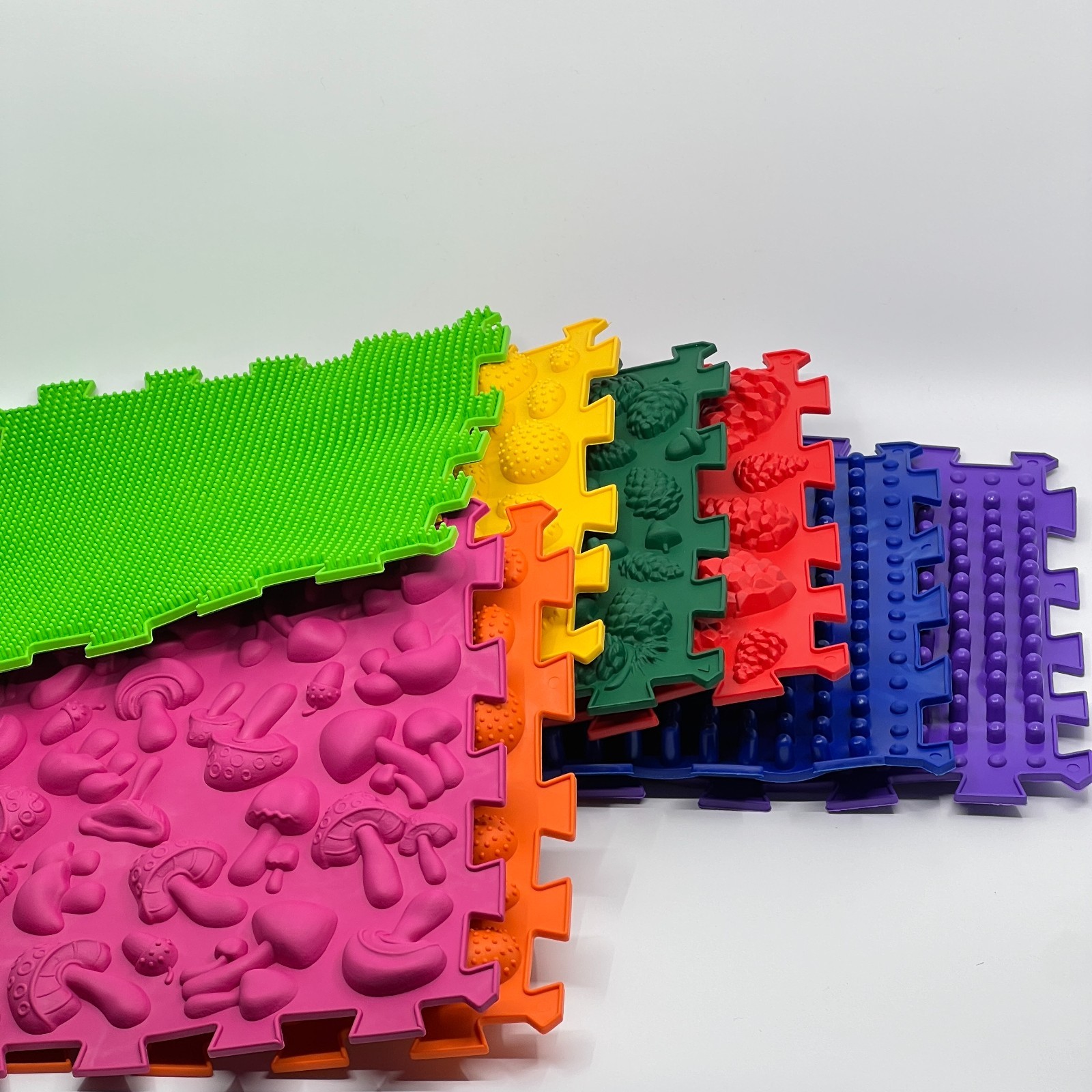 Ortek Sensory Foot Massage Puzzle Mat Set 8 Orthopedic Tiles Kids