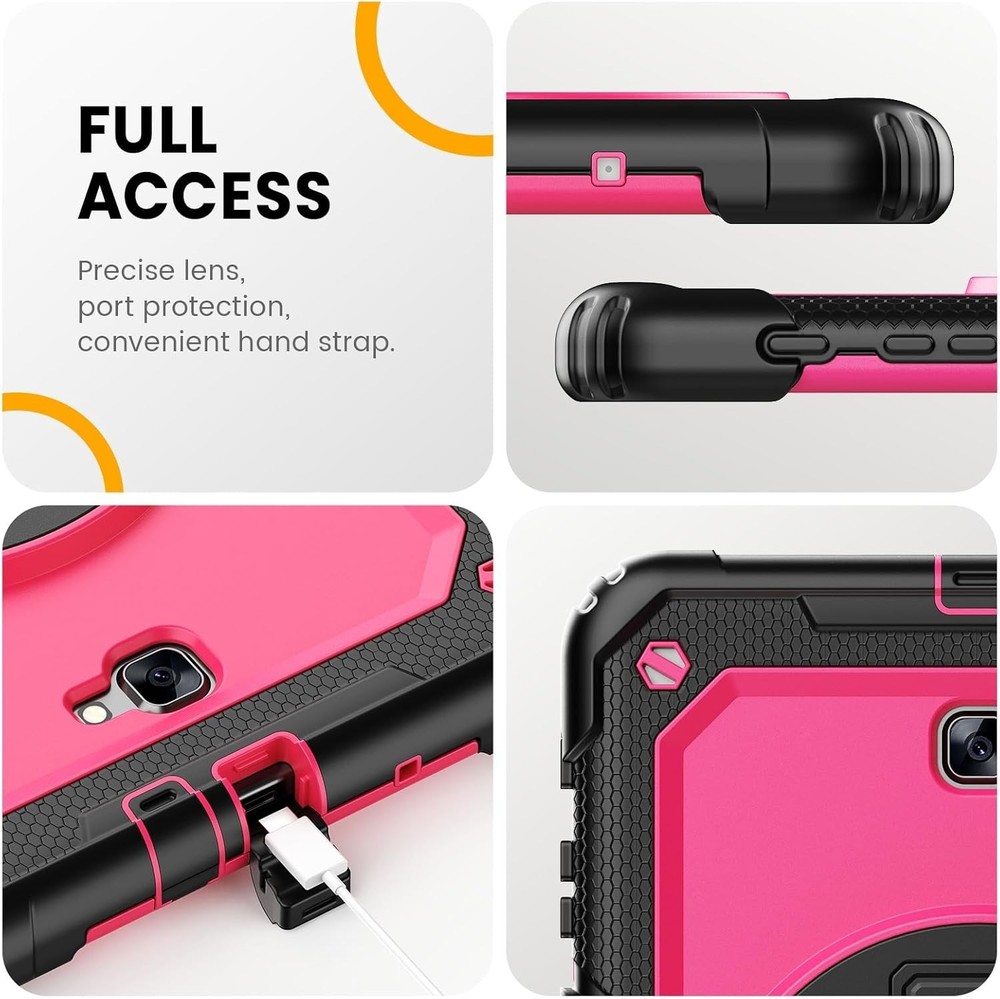 Robust Protective Case for Galaxy Tab A 10.1 - Screen Protector and Hand Strap