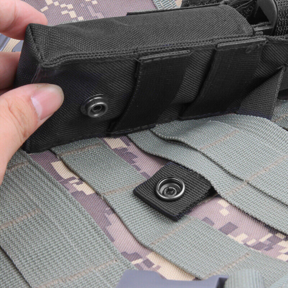 Tactical Molle Flashlight Holder Belt Holster Flashlight Pouch Torch Carry Case