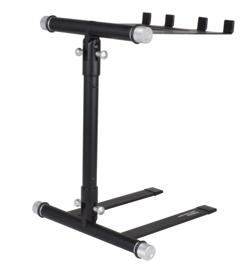 Portable Folding Adjustable DJ Laptop Stand w/ Removable Sub Tray