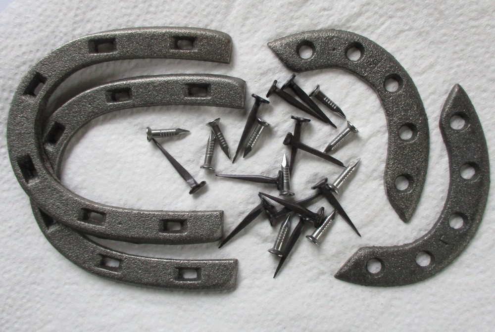 British Army:"AMMO BOOT HEEL & TOE PLATES" (With Fixing Nails/Screws, Sizes 11+)