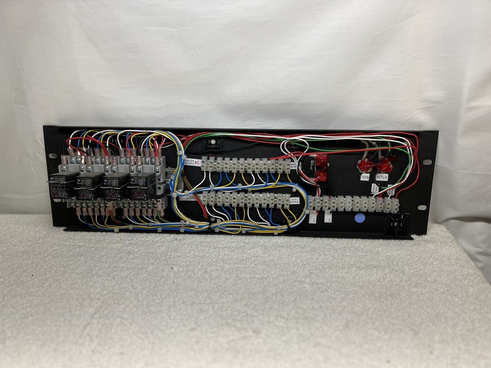 3 RU Custom Broadcast Transmitter Interlock Relay Panel