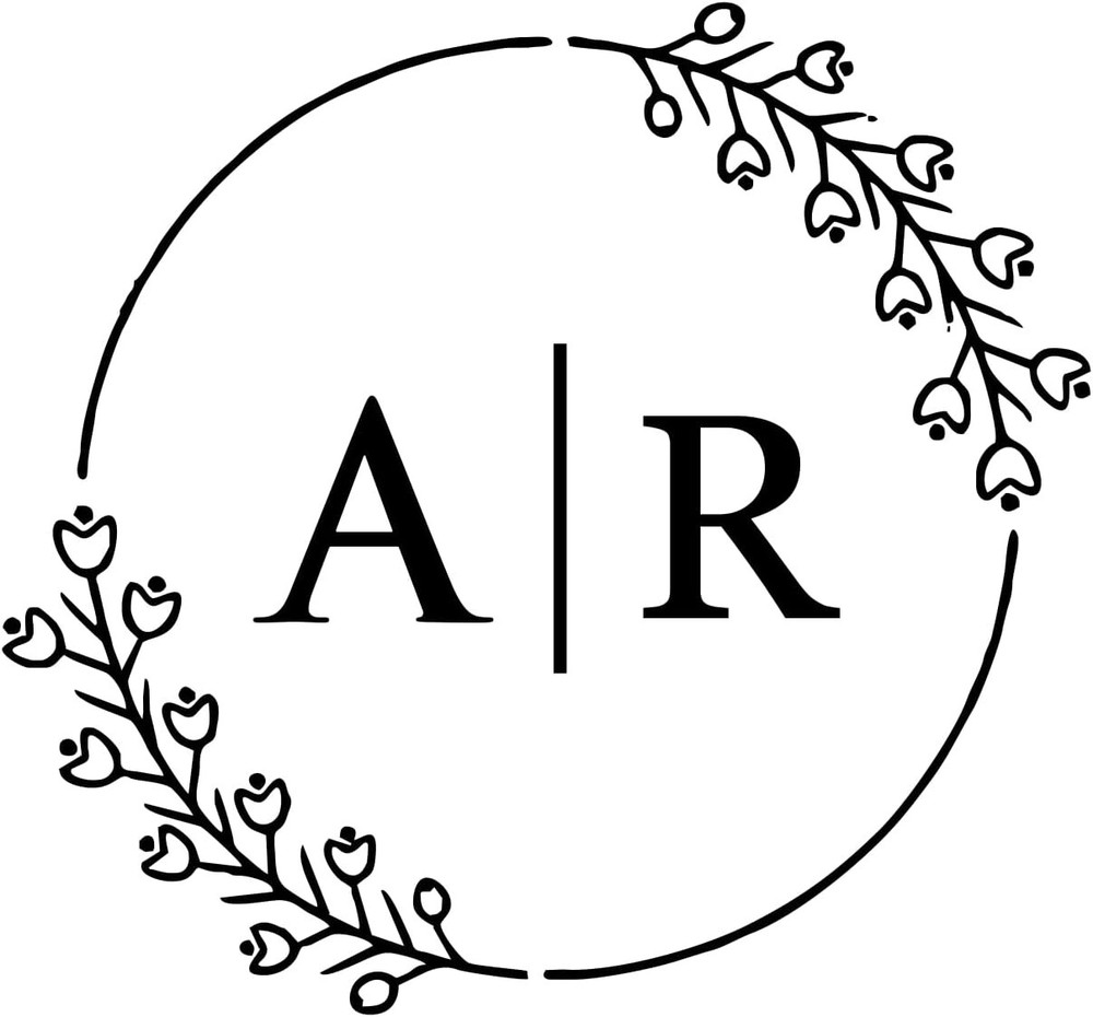 Custom Monogram Seal Embosser: Personalized Initials, Hand-Held - size 1.625"