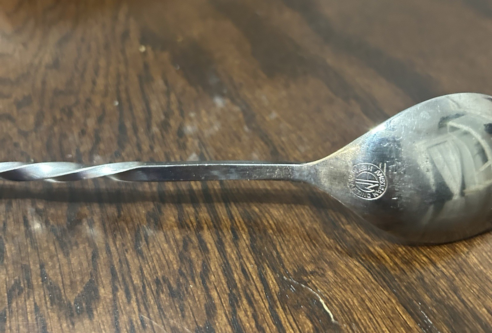 11.5 in Stainless American Metalcraft Bar Spoon Twisted Handle Cocktail Stirrer.
