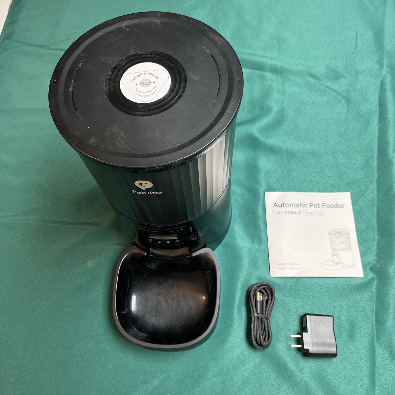 PETULTRA Automatic Cat/Dog Feeder Timed 4L Programmable 1-4 Meals,Voice Recorder