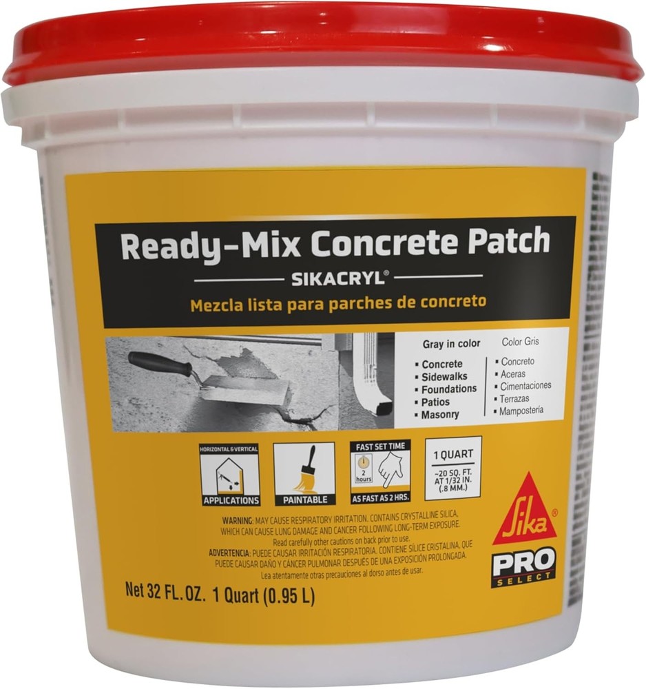 Sika - Sikacryl - Gray - Ready-Mix Concrete Patch - for 1 quart,