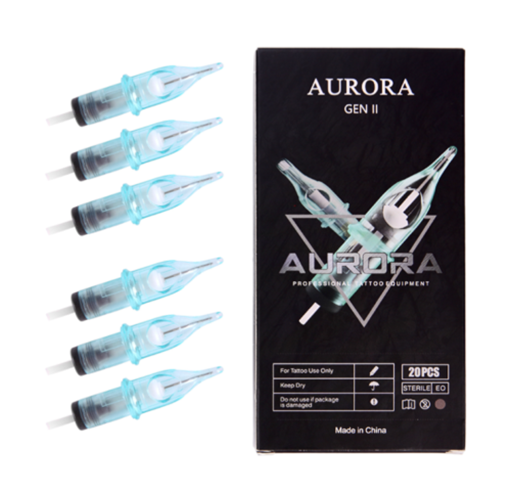 20PCS Aurora 2 Gen. II Premium Sterilized Disposable Tattoo Cartridge Needles