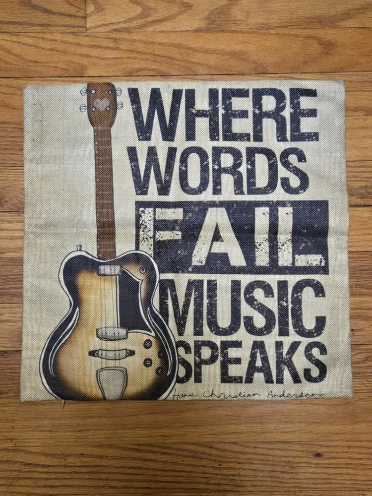 Where Words Fail Music Speaks Pillowcase