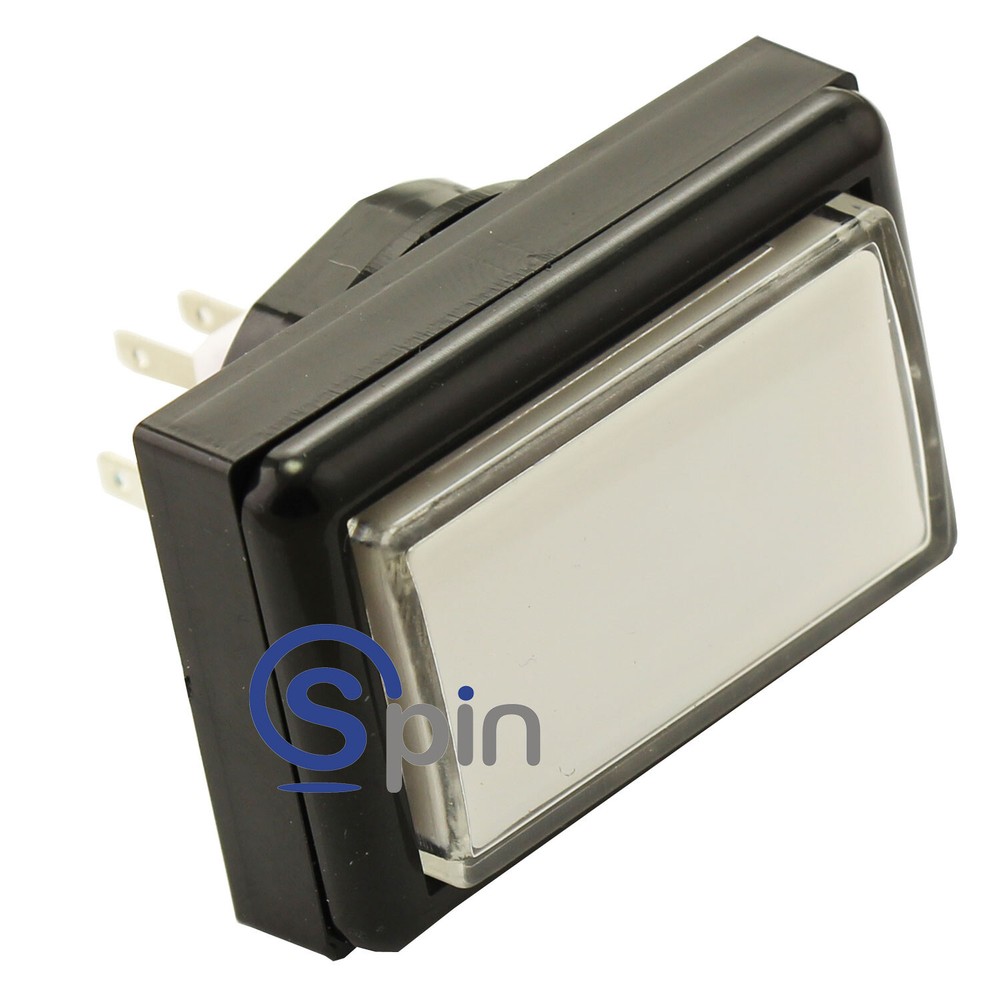 IGT Button Blank Rectangle Large With Lens Cap, No LED or Bulb