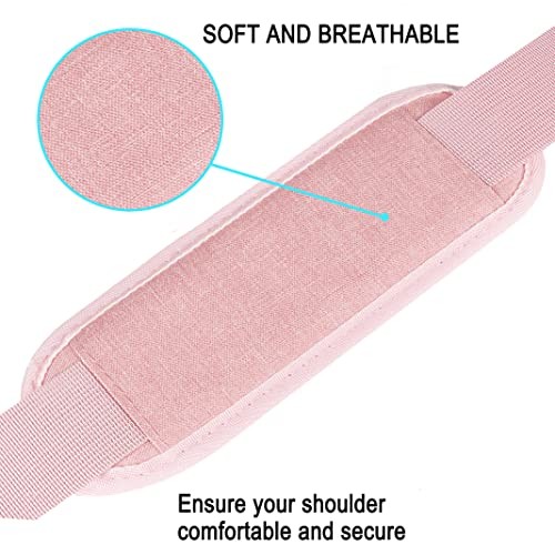 Shoulder Strap, Durable 55" Universal Replacement Laptop Shoulder Strap, Pink