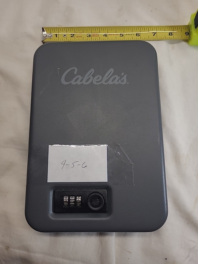 Cabela's Mini Combo Lock Box with Combination Lock  grey safe