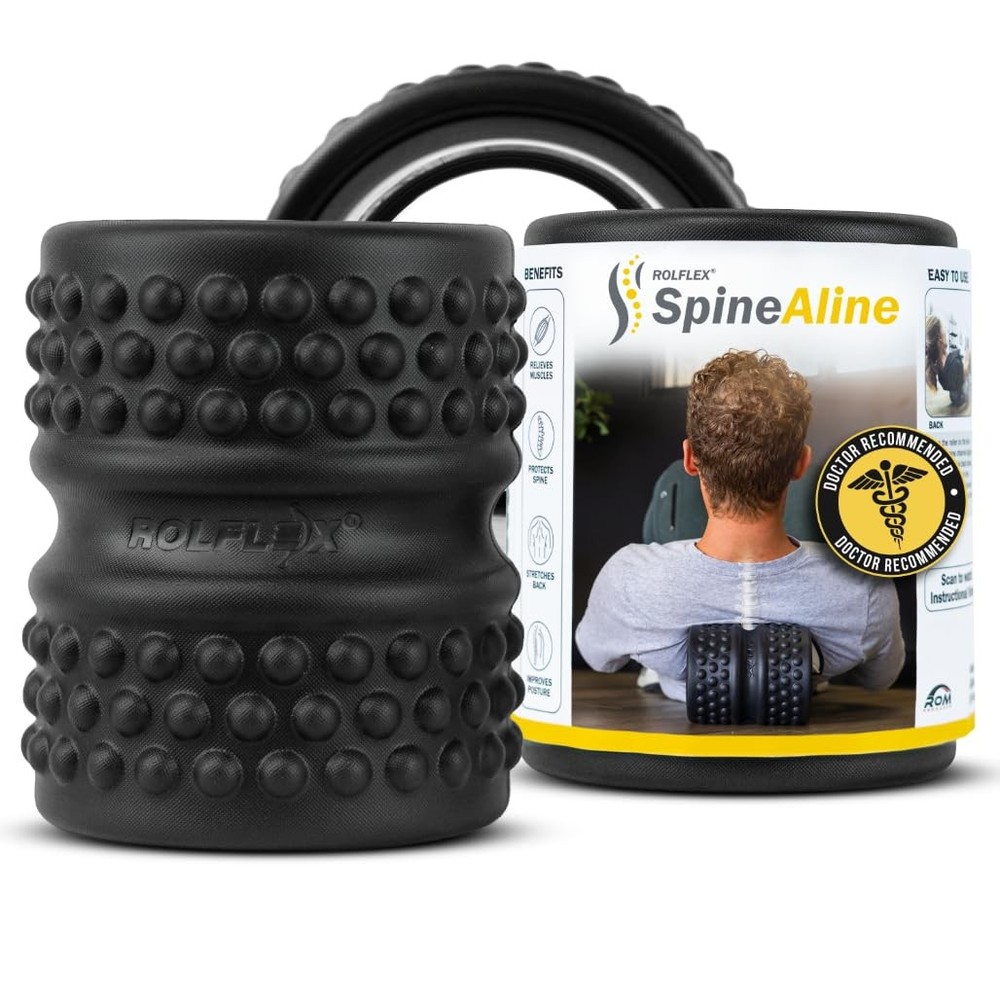 SpineAline Back Roller – Muscle Rollers Deep Tissue Spine Alignment Tool – Er...