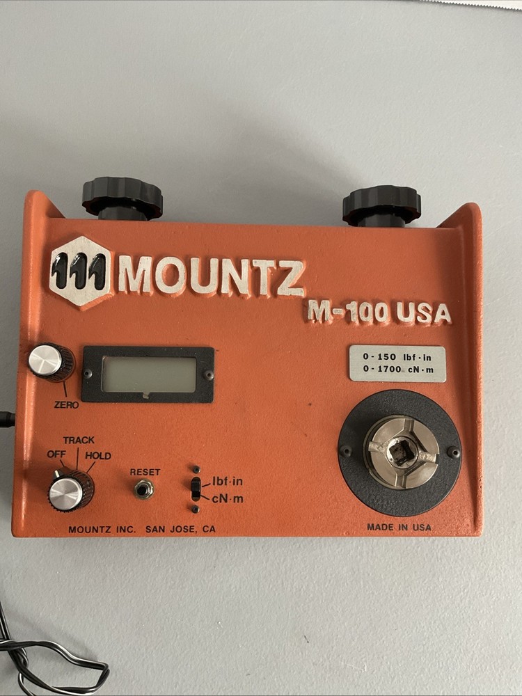 MOUNTZ M-100 Torque Calibrator Untested!