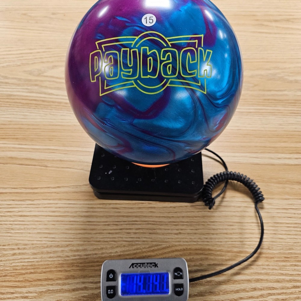 15lb Fully Plugged Radical Payback Bowling Ball