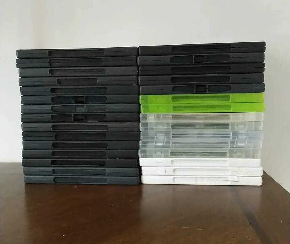 Empty DVD Cases Lot Of 30 Multicolor