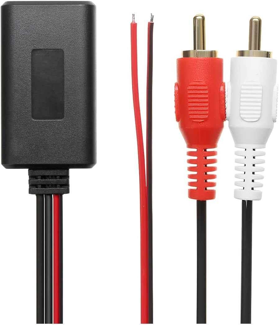 Car Audio Stereo Bluetooth AUX Receiver Module 2 RCA Interface Cable Adapter
