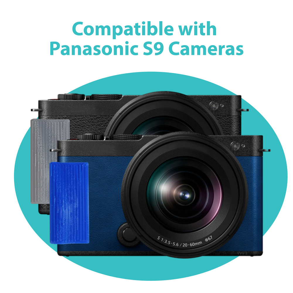 Plastic Ribbed Texture Attachment Grip Compatible with Leica Cameras