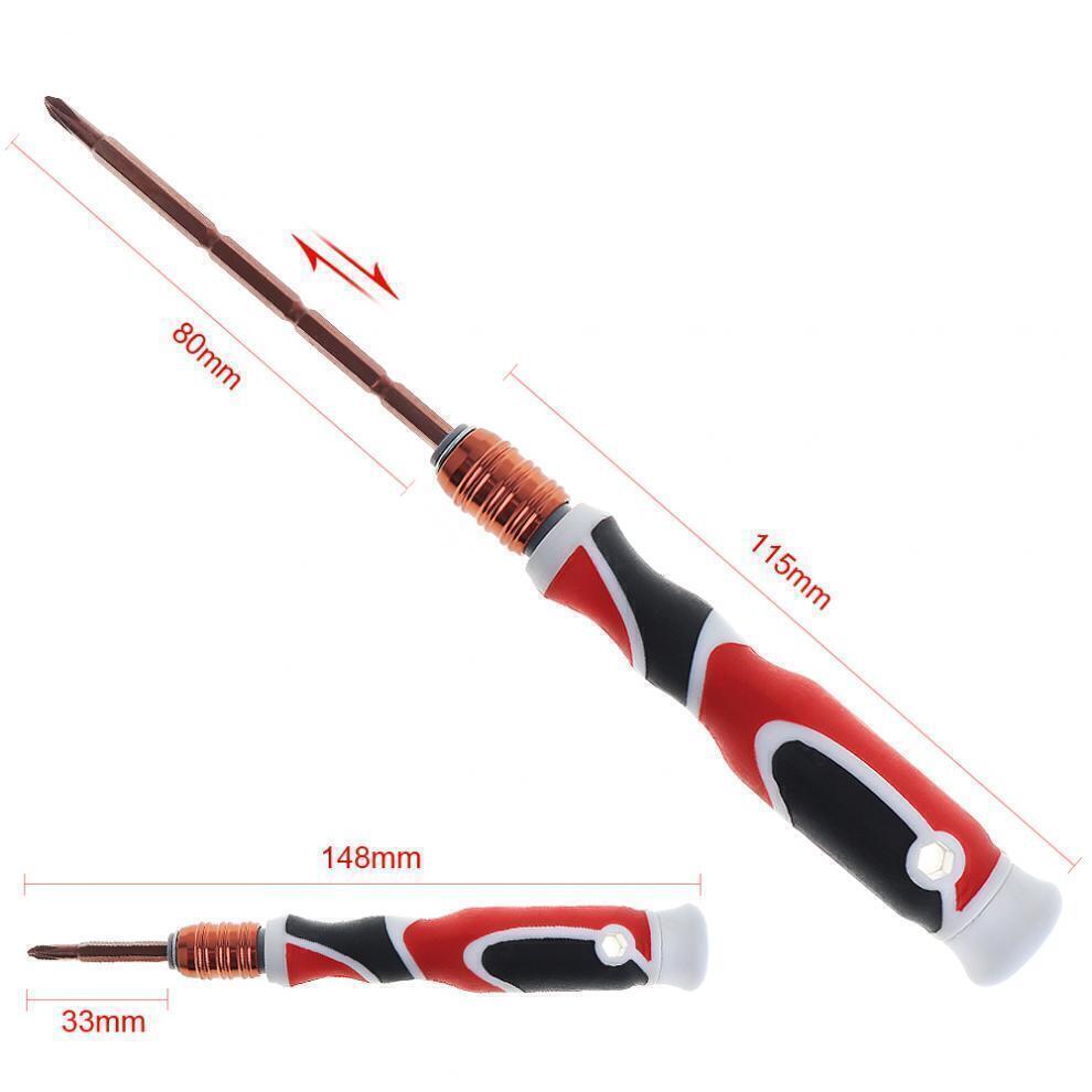 3mm Adjustable Dual Purpose Screwdriver with Phillips Slotted Head Screw Driver