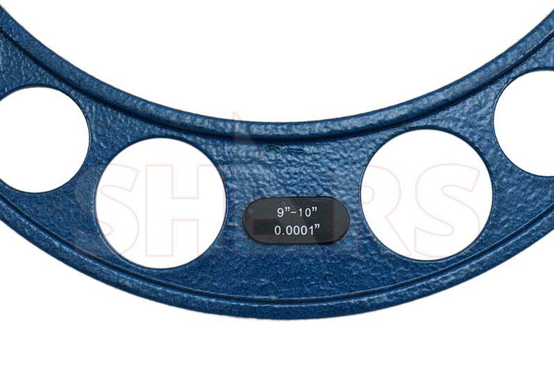 SHARS 9-10" Solid Metal Frame Outside Micrometer NEW R}