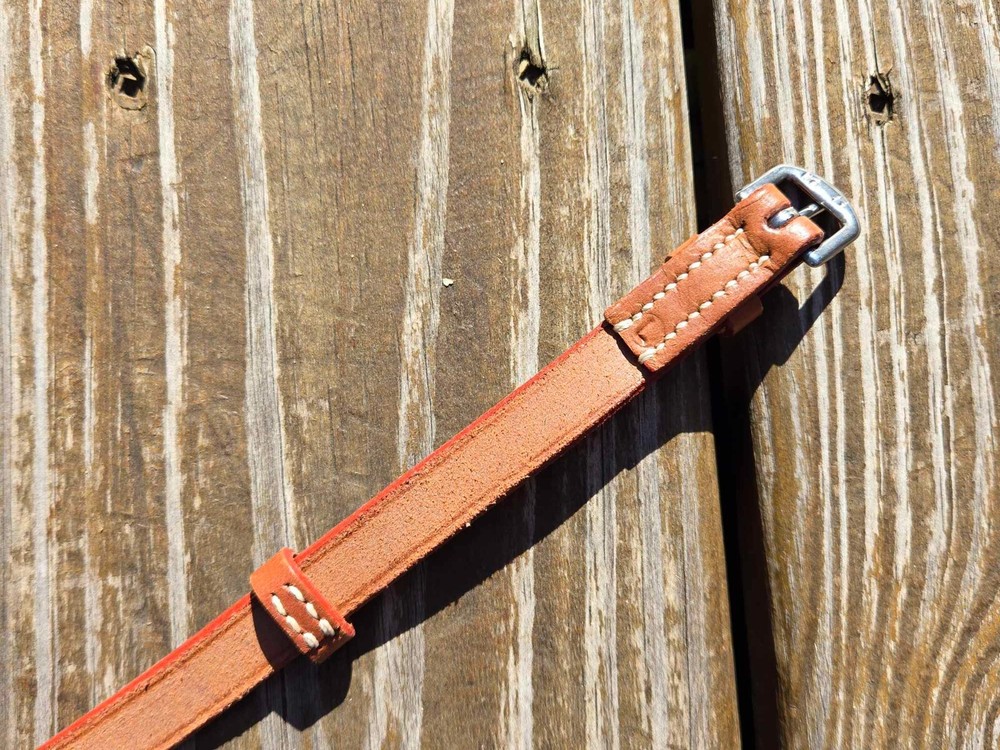 Devoucoux Light Brown Leather SINGLE Cheekpiece -Bridle Replacement Part- LARGE