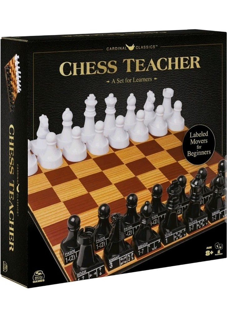 Cardinal Classics Chess Teacher Strategy Board Game A Set For Learners Beginners